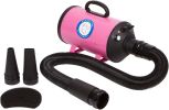 Flying Pig High Velocity Dog Pet Grooming Dryer w/Heater (Model: Flying One, Purple)